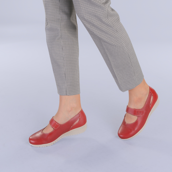 Δερμάτινα παπούτσια Lavia κόκκινα, 2 - Kalapod.gr